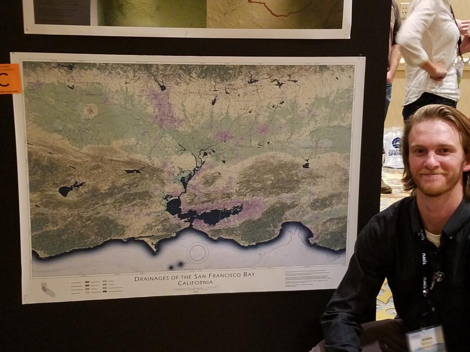 Humboldt Geography major Patrick Wood, 2016 Winner of the NACIS Student Map Competition!  